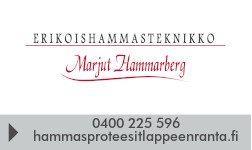 Erikoishammasteknikko Marjut Hammarberg logo